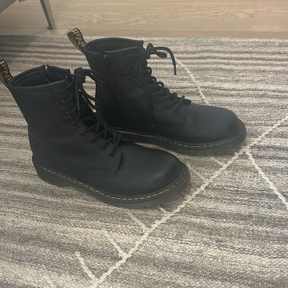 Dr. Martens Kid’s Black Boots - Picture 2 of 5